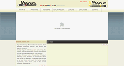 Desktop Screenshot of magnum-technology.com