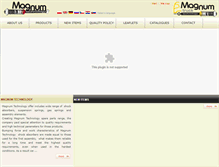 Tablet Screenshot of magnum-technology.com